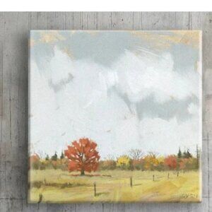 NEW DARREN GYGI "BIG SKY AUTUMN FIELD" Giclee WALL ART 5" X5"X1" NEW $39 USA